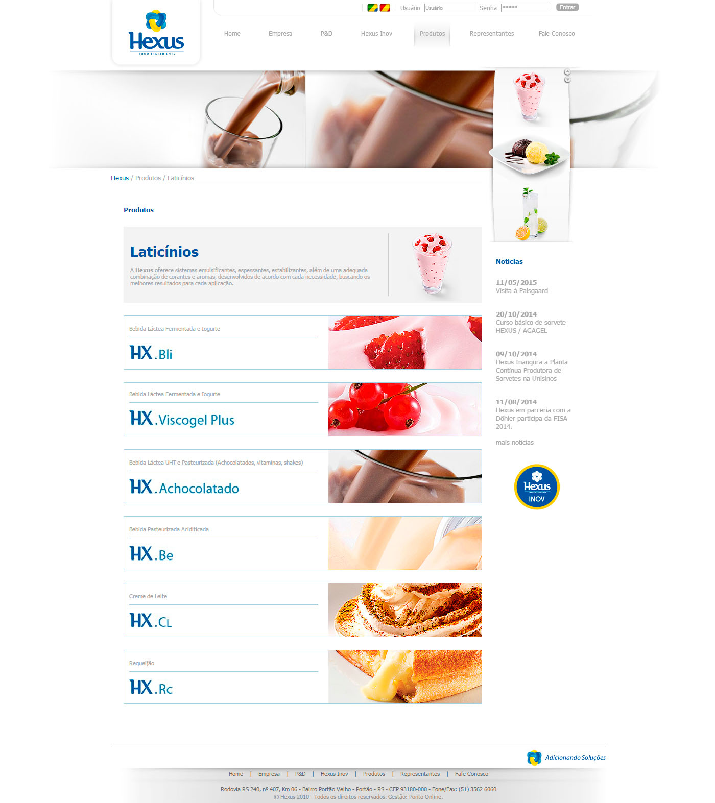 Produtos - Laticínios