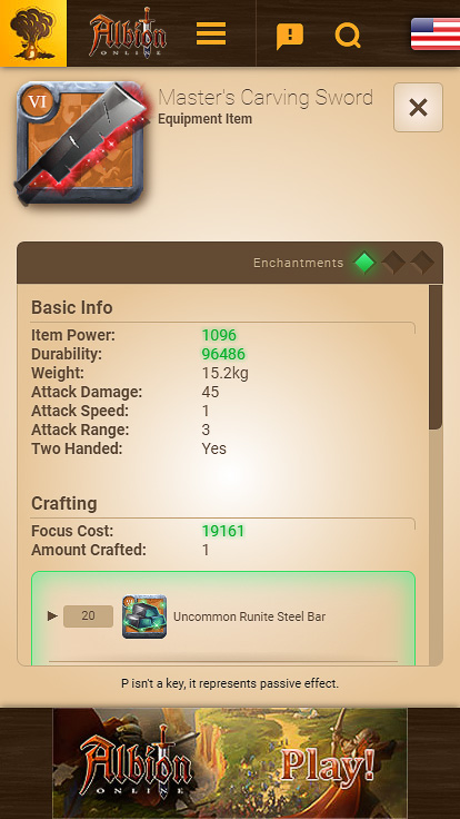 Mobile - Items / Item Aberto